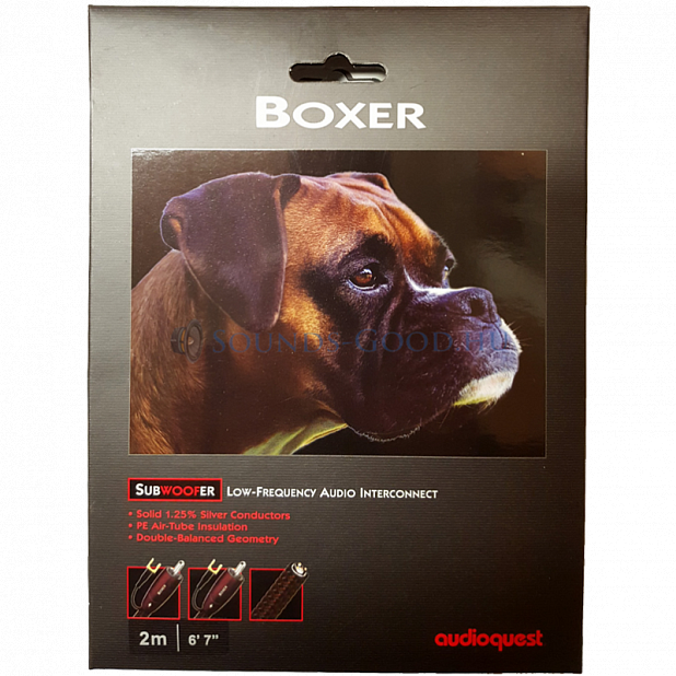������� ��� ��������� audioquest boxer rca-rca pvc 5.0 m