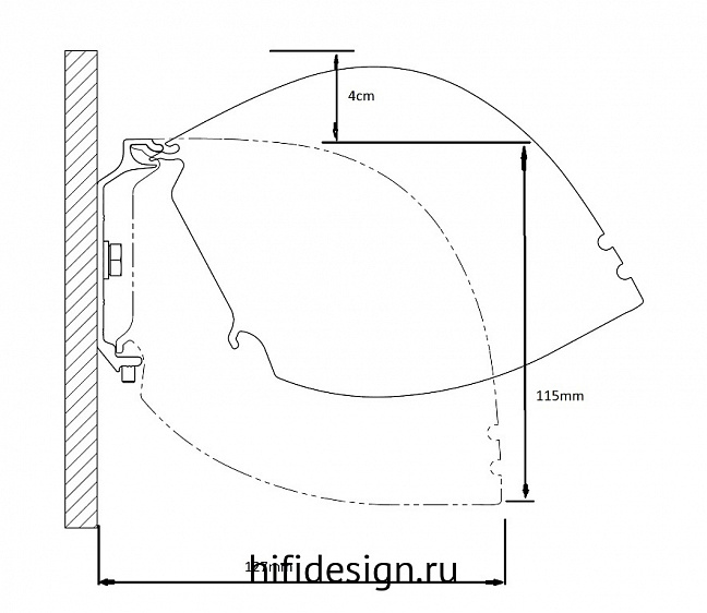 ����� kauber red label tensioned bt cinema 131" clear vision